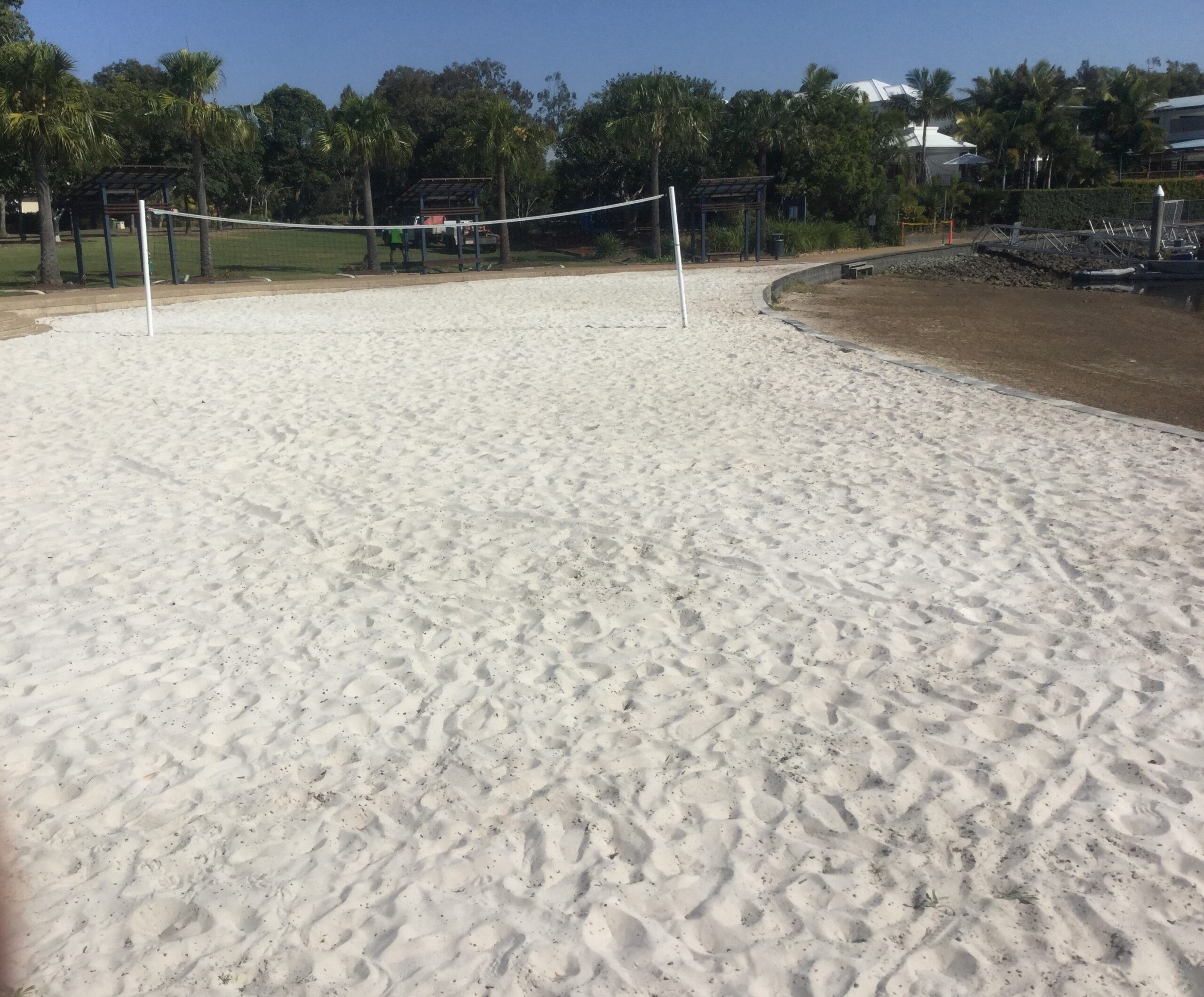 Beach Volleyball Court Before